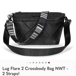 LUG Flare 2 Crossbody Bag - NWT
Color: Midnight Black